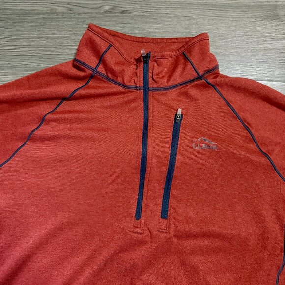 L.L. Bean Men's Quick Dry Trail Tee 1/4 Zip - Picture 2 of 6